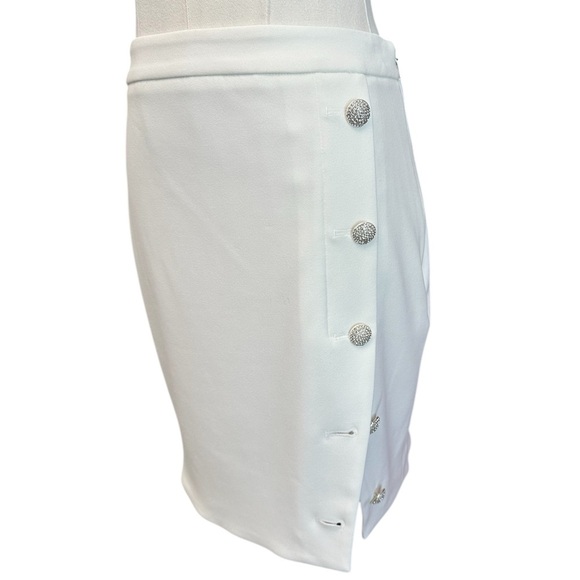 GENERATION LOVE Tanya Crepe Skirt White Side Slit Women Size 4 $265 MSRP NWT - Picture 8 of 16